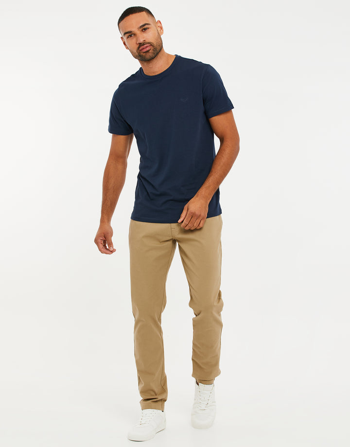 Stone Drawcord Chino Trousers