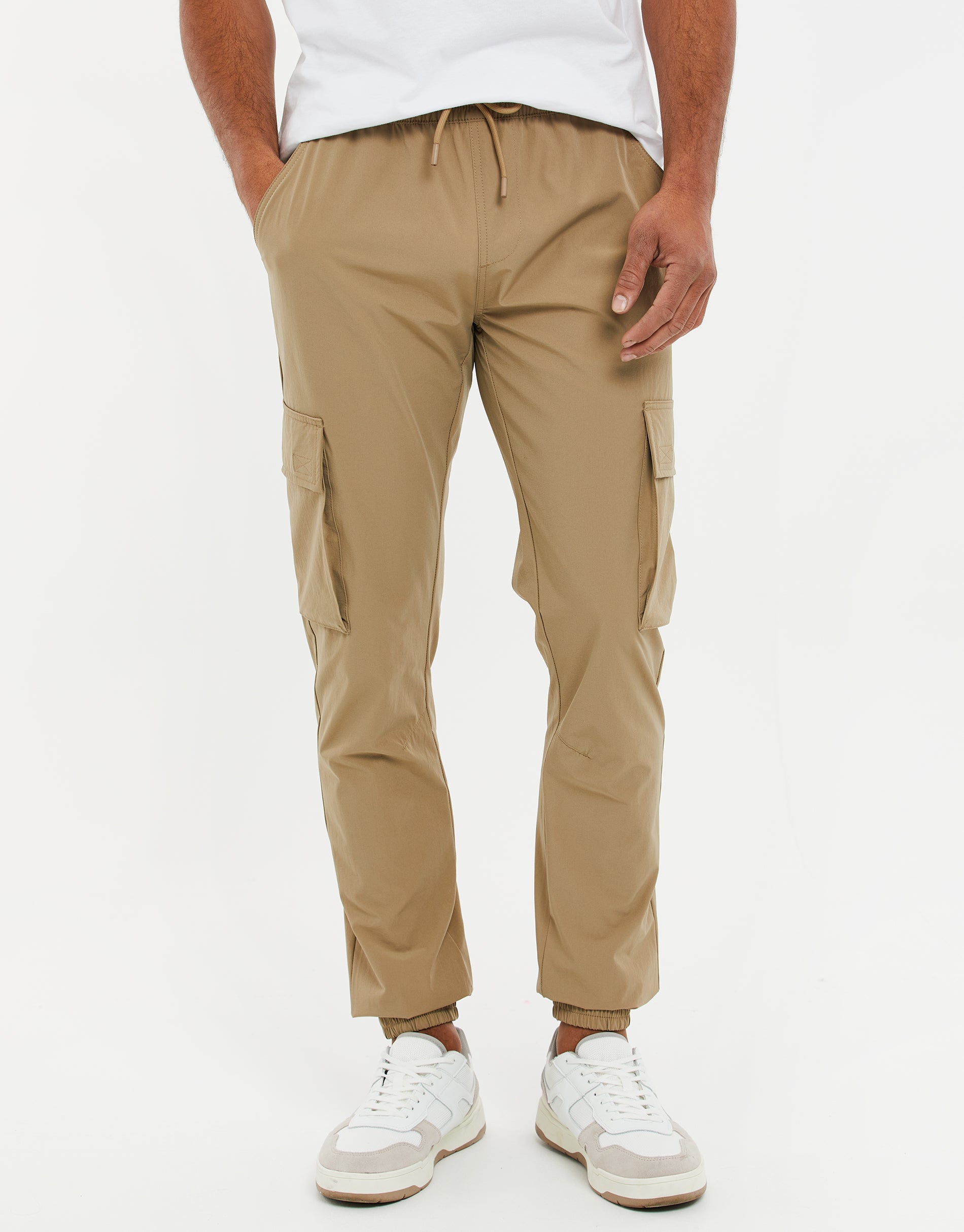 Lightweight black cargo sales trousers