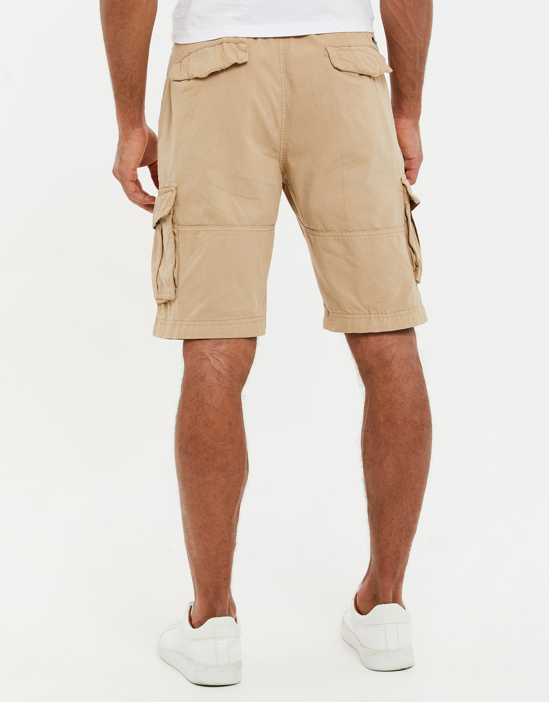 Stone Belted Cargo Shorts