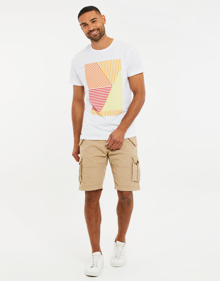 Stone Belted Cargo Shorts