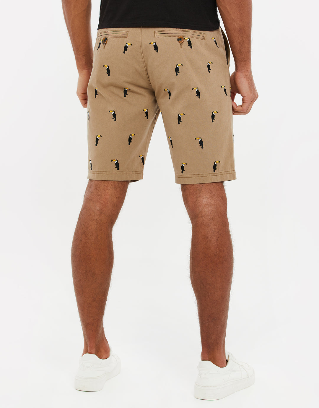 Stone Toucan Print Chino Shorts