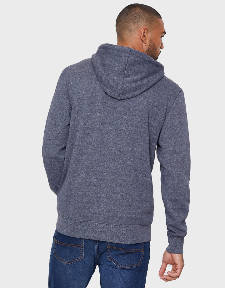 Tangerine Navy Grindle Plain Hoodie