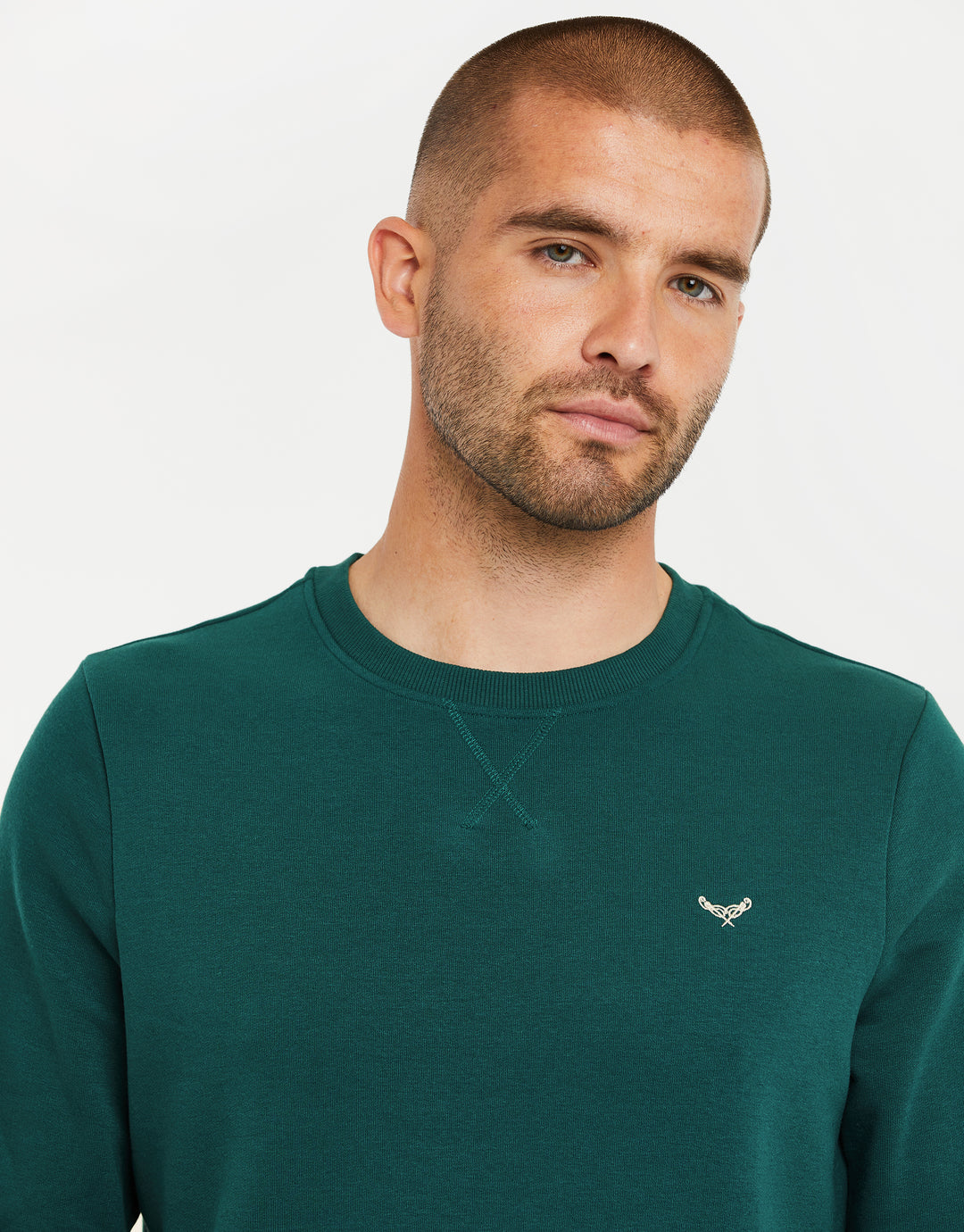 Teal Green Crew Neck Sweatshirt