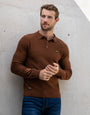 Thorton Auburn Plain Textured Polo