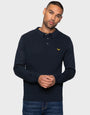 Thorton Navy Plain Textured Polo