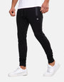 Tristain Black Plain Slim Fit Joggers