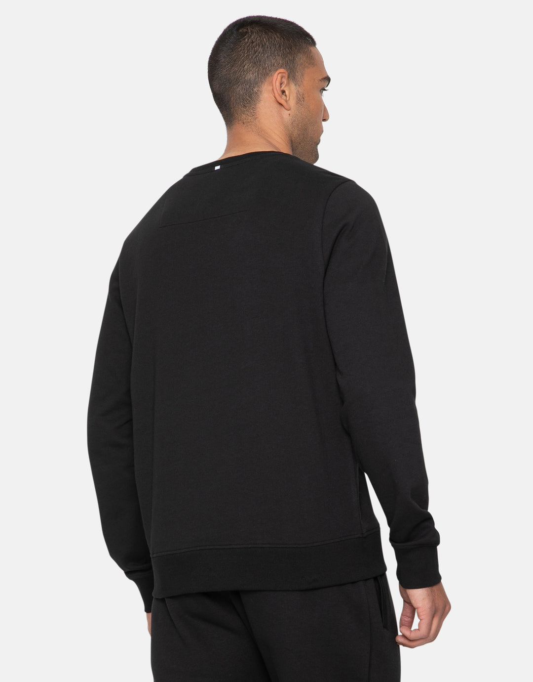 Tyson Black Plain Fitness Gym Sweatshirt