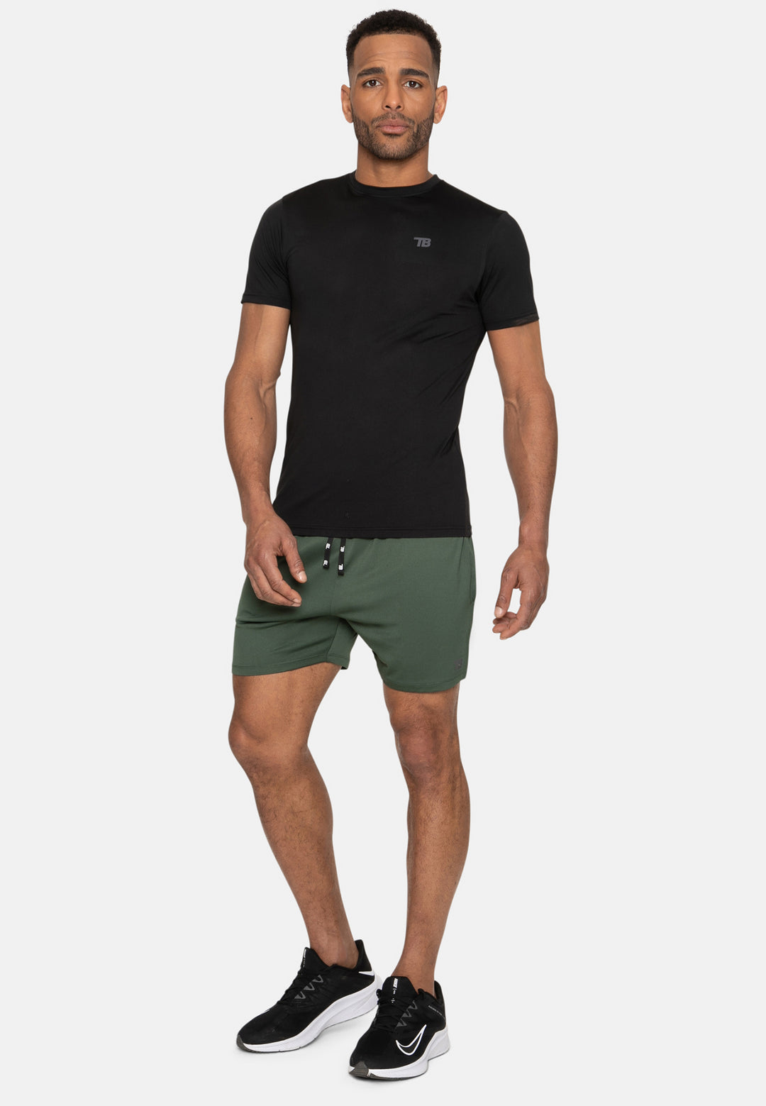 Werth Khaki Plain Fitness Gym Shorts