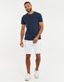 White Belted Chino Shorts
