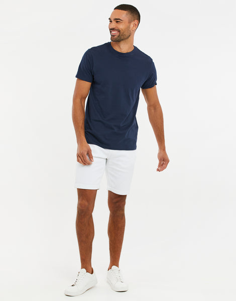 Men's White Cotton Chino Shorts – Threadbare