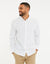 White Long Sleeve Linen Blend Shirt