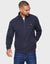 Navy Zip-Up Fleece Jumper