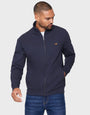 Whylie Navy Plain Funnel Neck Sweatshirt
