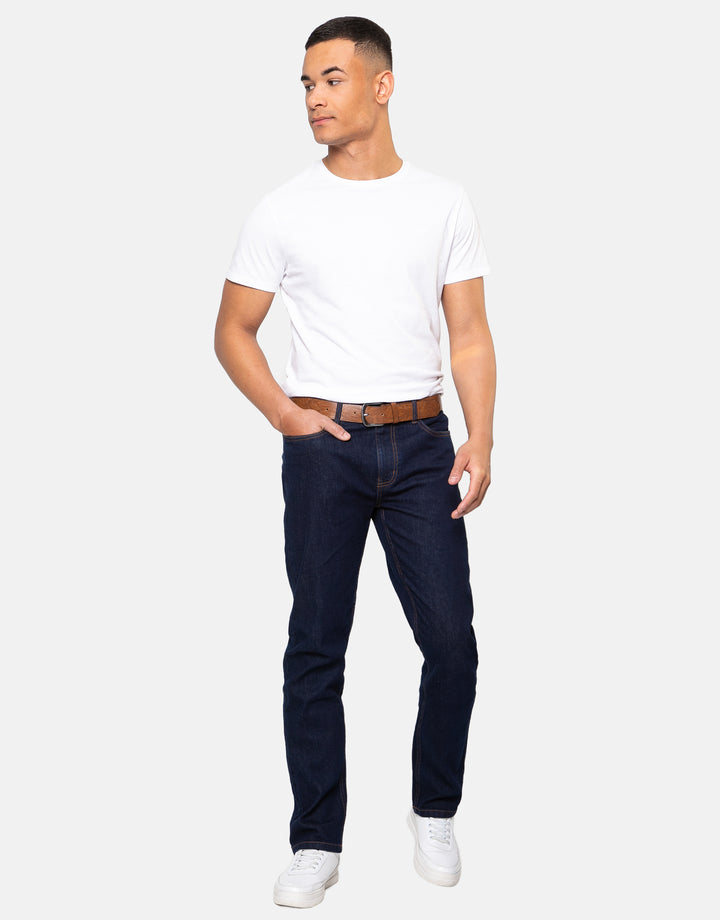 penrith belted straight leg jeans