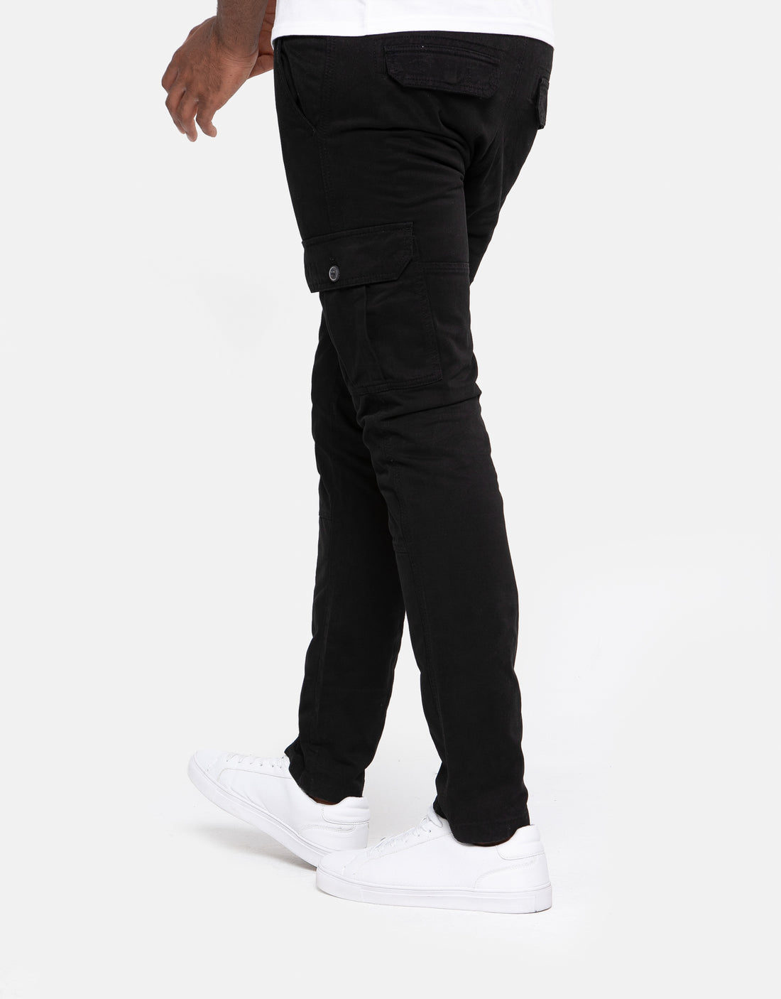 Men's Black Cargo Trousers – Threadbare
