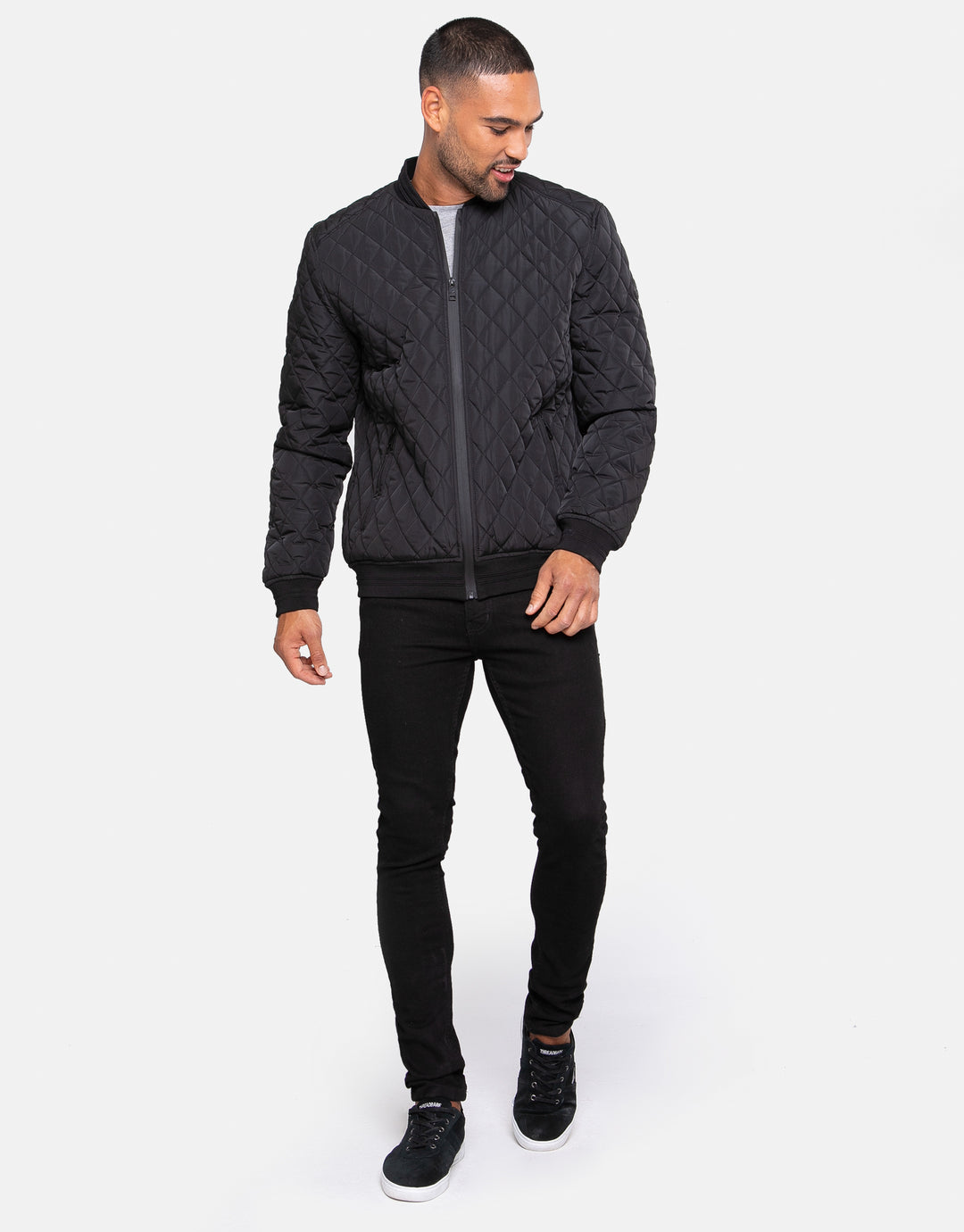 magnus quilted bomber jacket