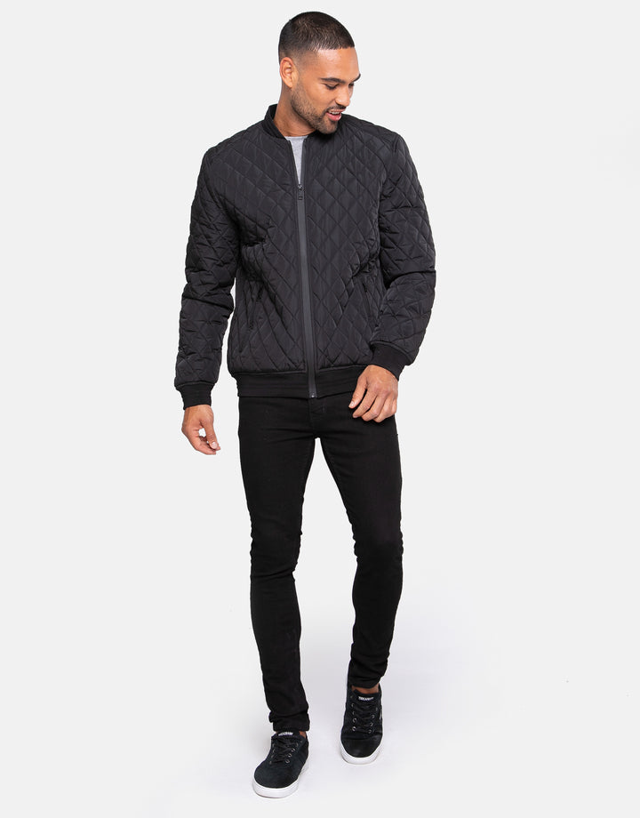 magnus quilted bomber jacket
