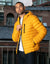Mustard Yellow Hooded Puffer Jacket