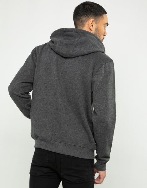 Men's Charcoal Grey Pullover Hoodie – Threadbare
