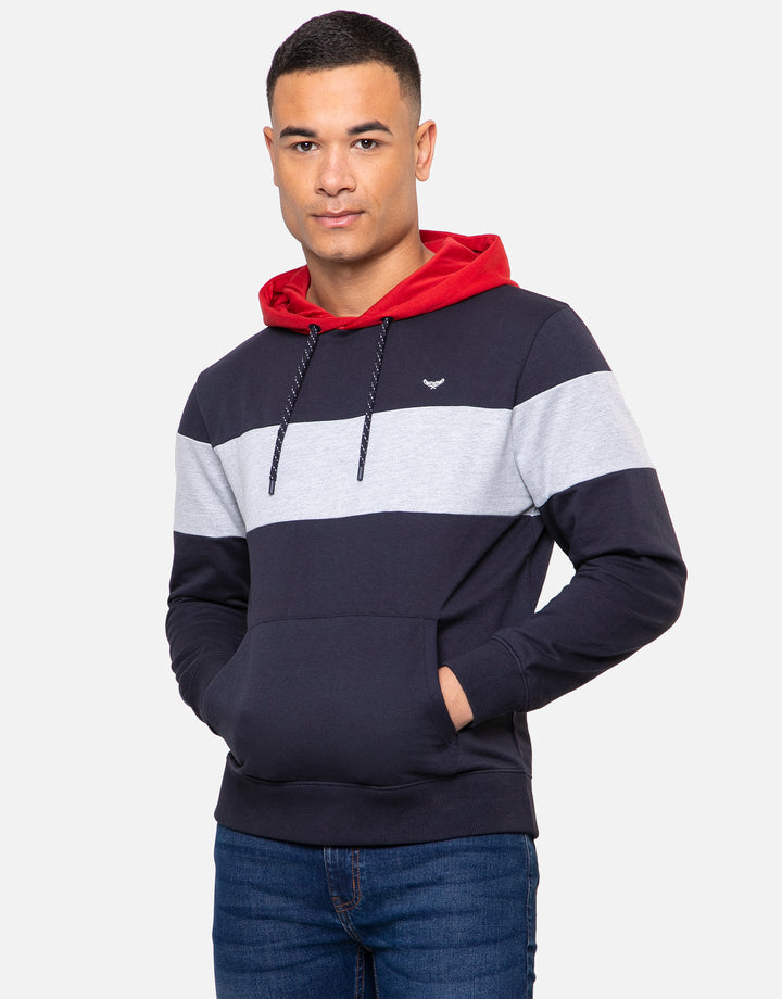 jones colour block overhead hoody