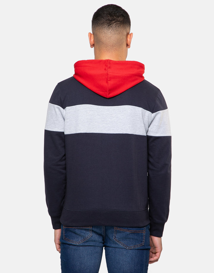 jones colour block overhead hoody