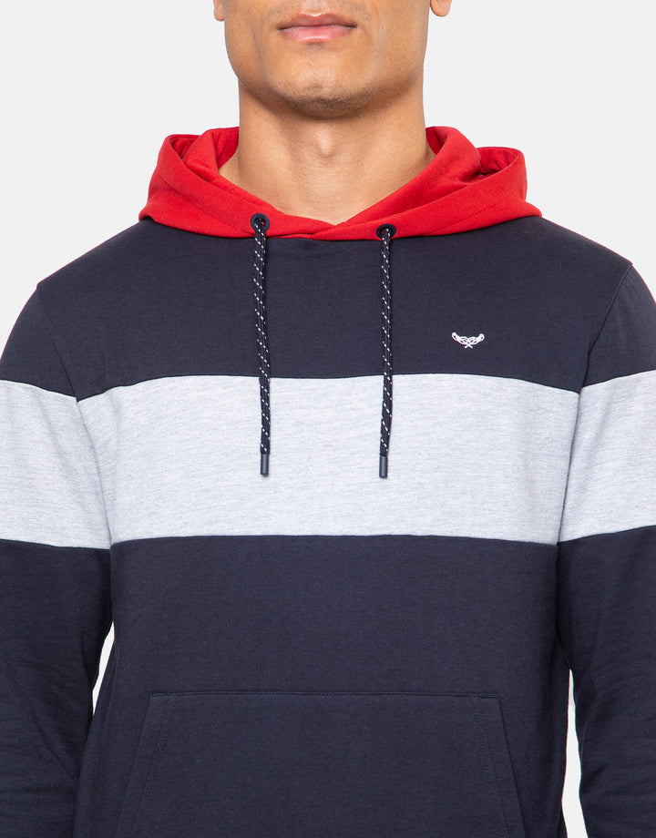 jones colour block overhead hoody