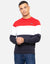 Red Colourblock Sweatshirt