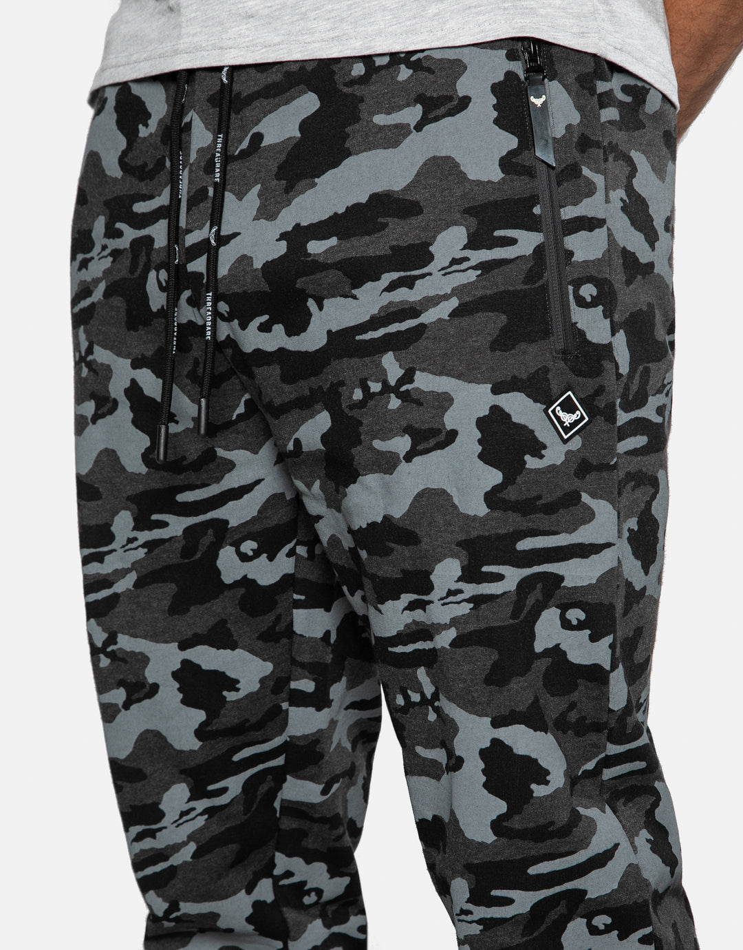 bentlee cargo style camo print joggers