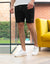 Black Casual Logo Shorts