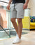 Light Grey Casual Logo Shorts