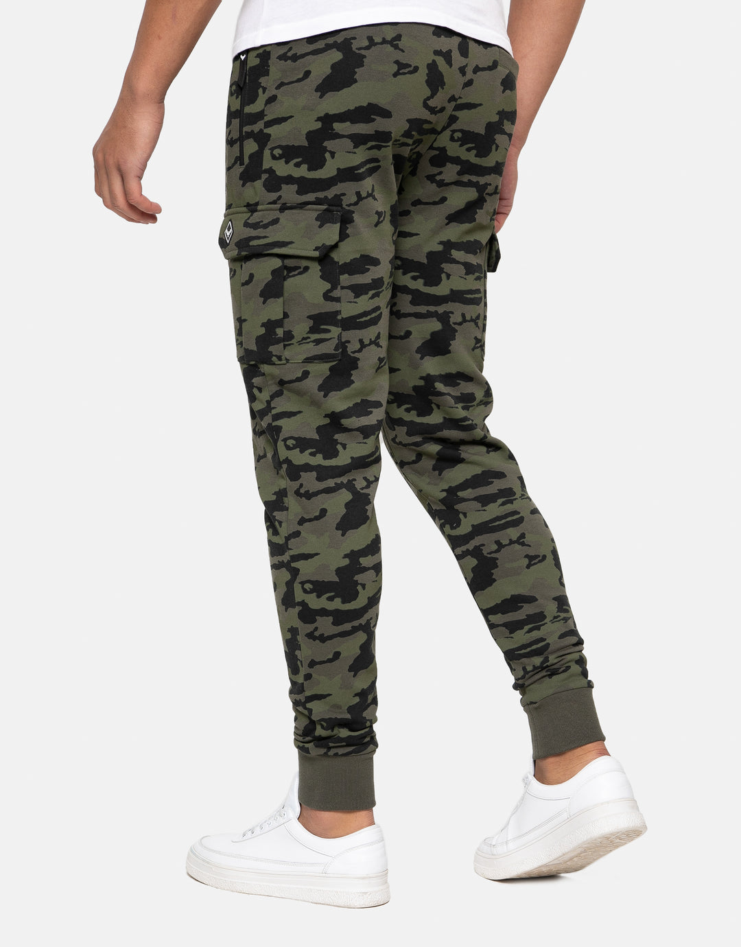 timberlake cargo style camo print joggers