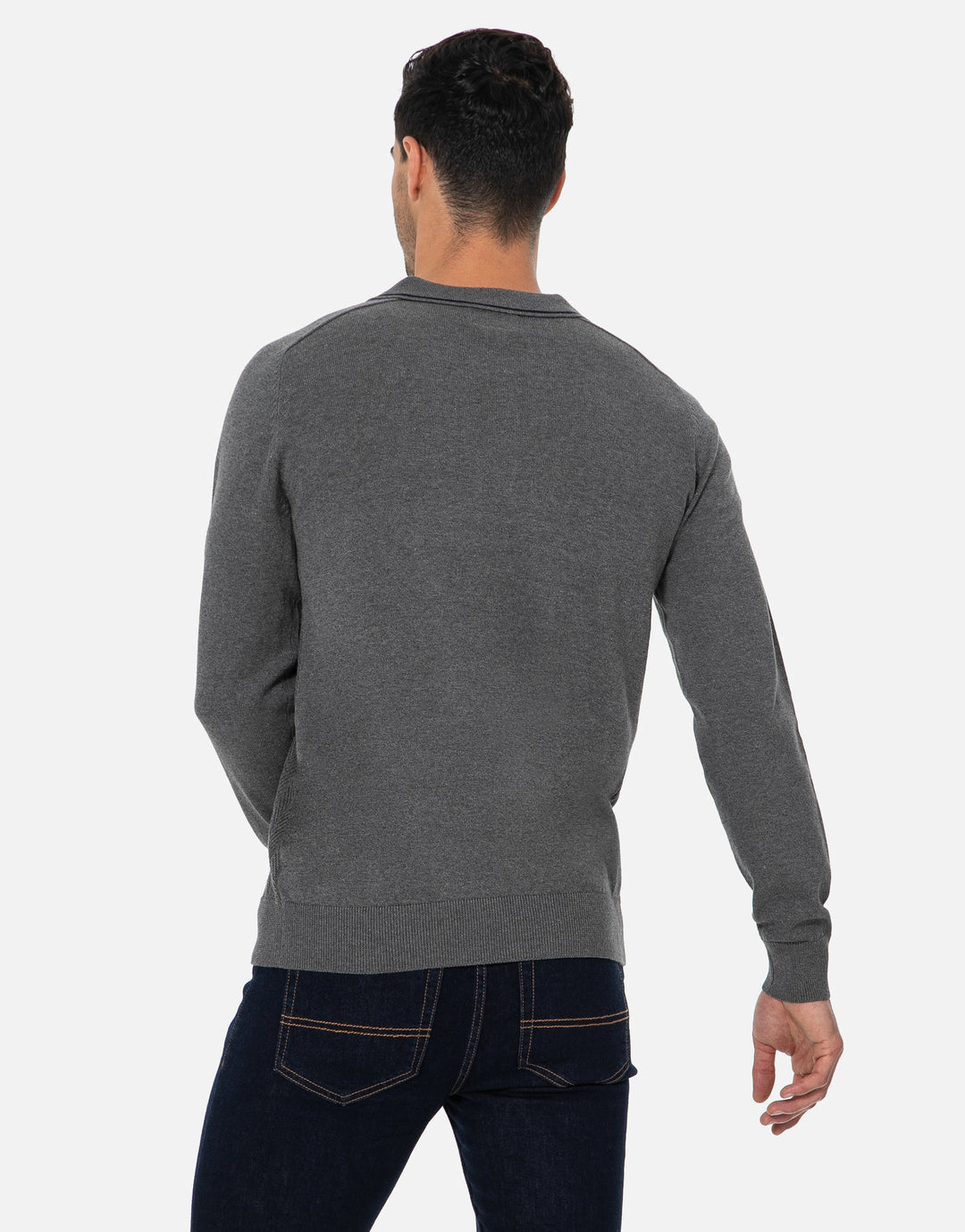 vive cotton polo collar jumper