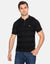 Black Short Sleeve Polo Jumper