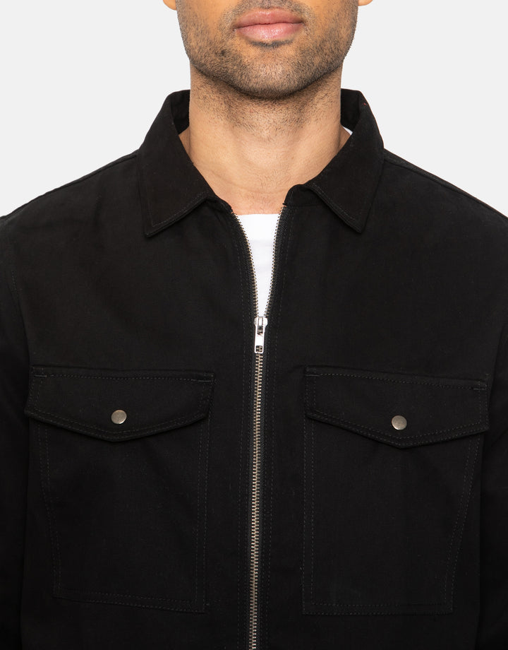 ash cotton long sleeve overshirt