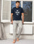 Navy & Grey Pyjama Joggers & T-Shirt (2-Piece Set)
