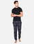 Black Check Pyjama Joggers & T-Shirt (2-Piece Set)
