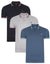 Multi Short Sleeve Polo Shirts (3 Pack)