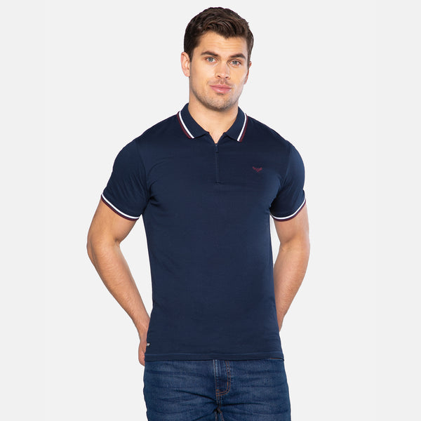 Men's Multi Zip Collar Polo Shirts (3 Pack) – Threadbare