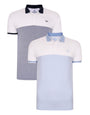2 pack deel cotton polo shirts