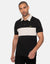Black Colourblock Rugby Shirt