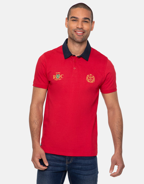 Men's Red Short Sleeve Rugby Shirt – Threadbare