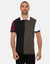 Black Colourblock Short Sleeve Rugby Shirt