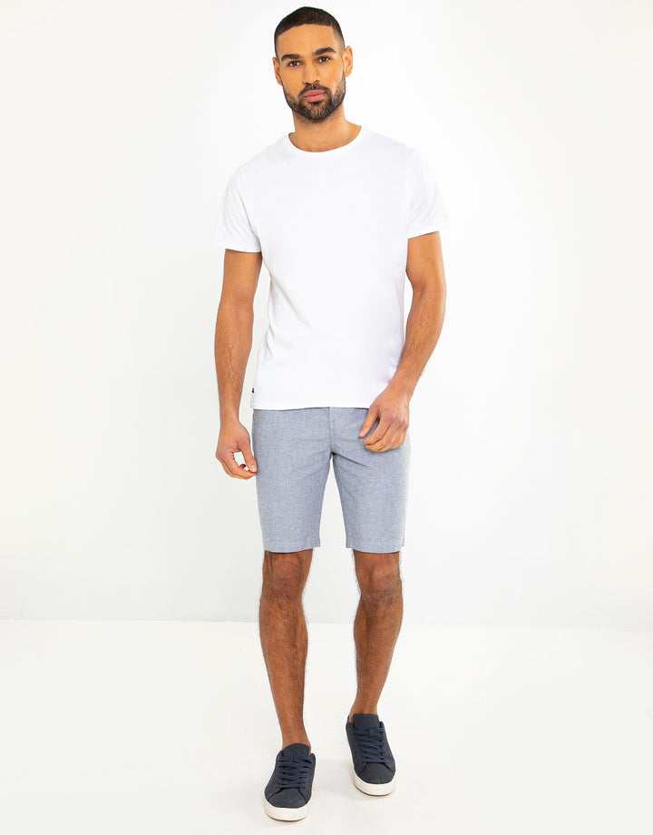 yell belted cotton chino shorts