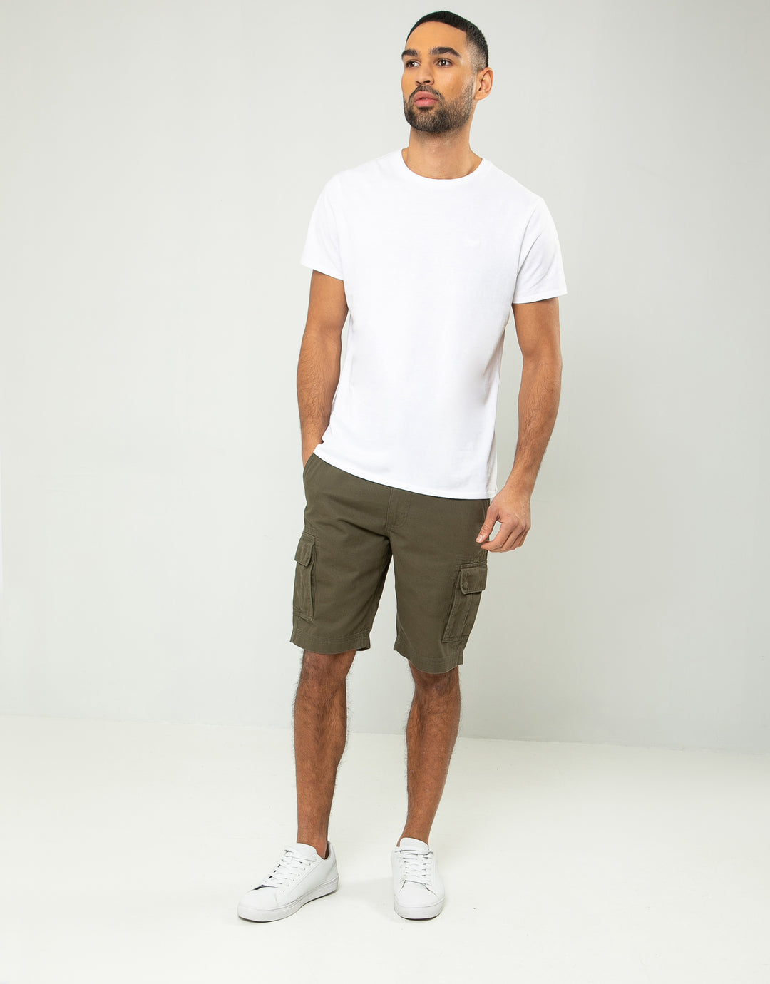 bute cotton cargo shorts