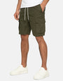 swansea pull on linen blend cargo shorts