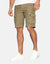 Khaki Green Cargo Shorts
