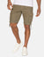 Khaki Green Cargo Shorts