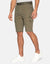 Khaki Green Belted Cargo Shorts