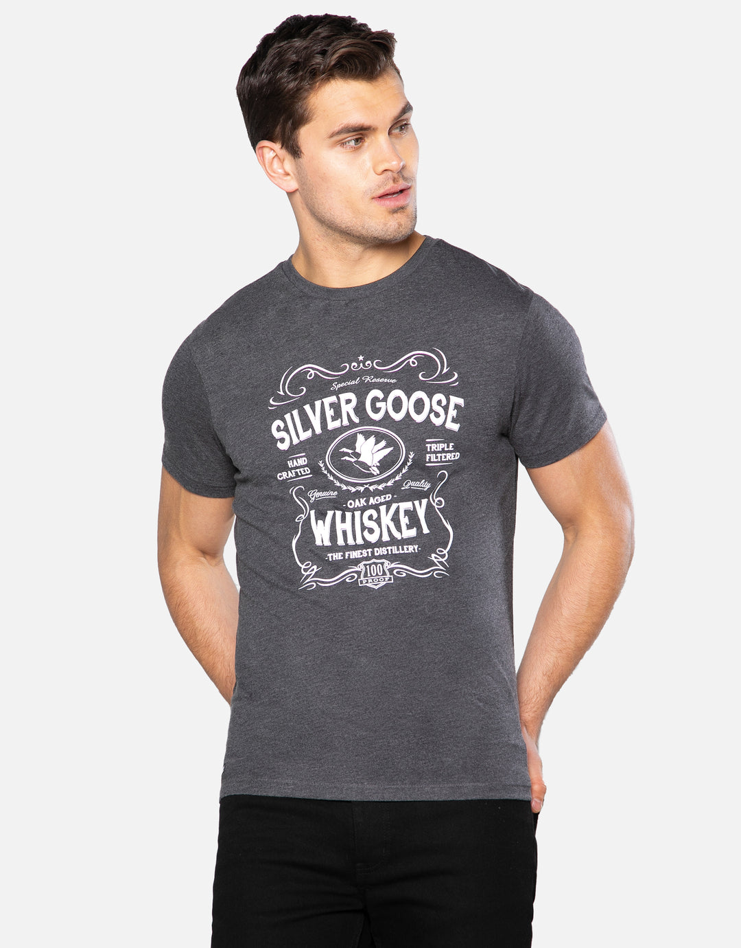 3 pack front print t shirts