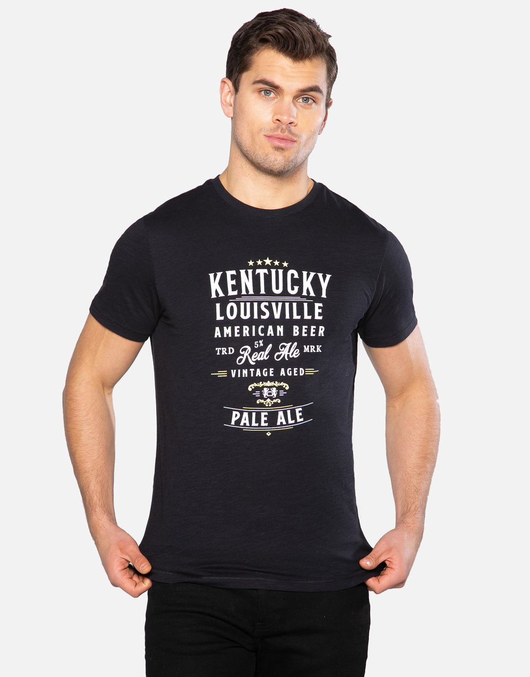 3 pack front print t shirts